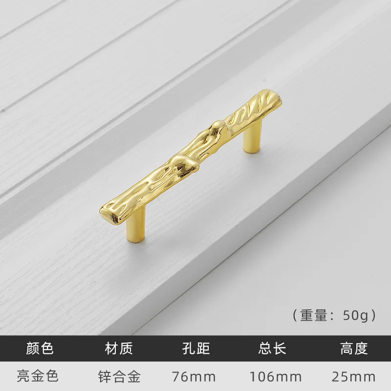 Antique Tree Pole Kitchen Handles – Zinc Alloy Drawer & Cabinet Pulls