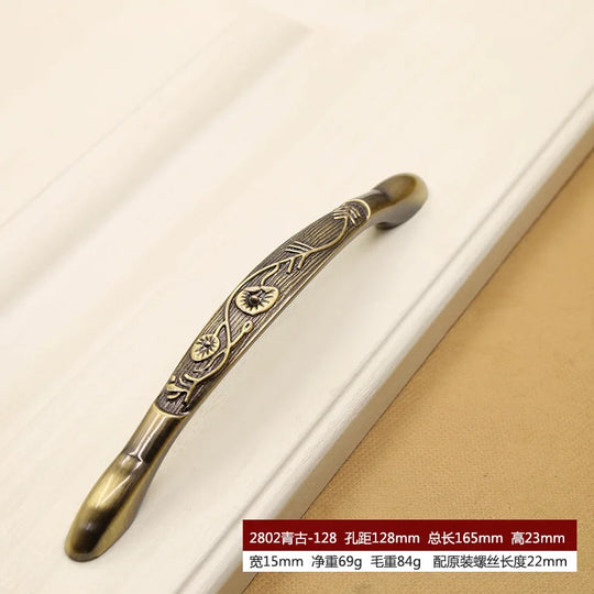 Retro Bronze Cabinet Handles – Antique Metal Drawer & Door Pulls