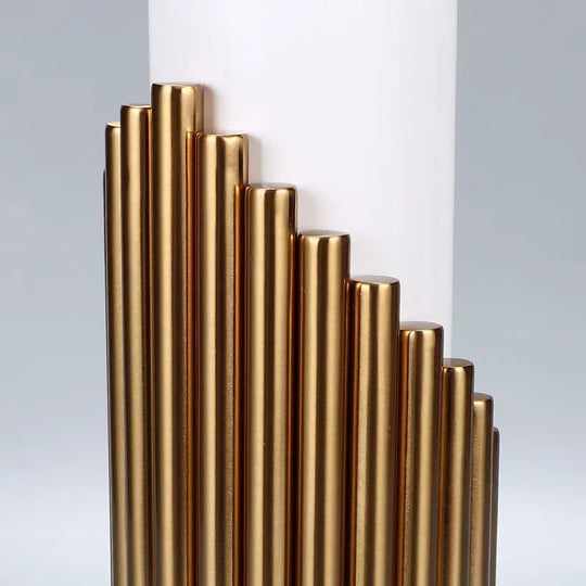Nordic Luxury Marble Table Lamp with Fabric Shade