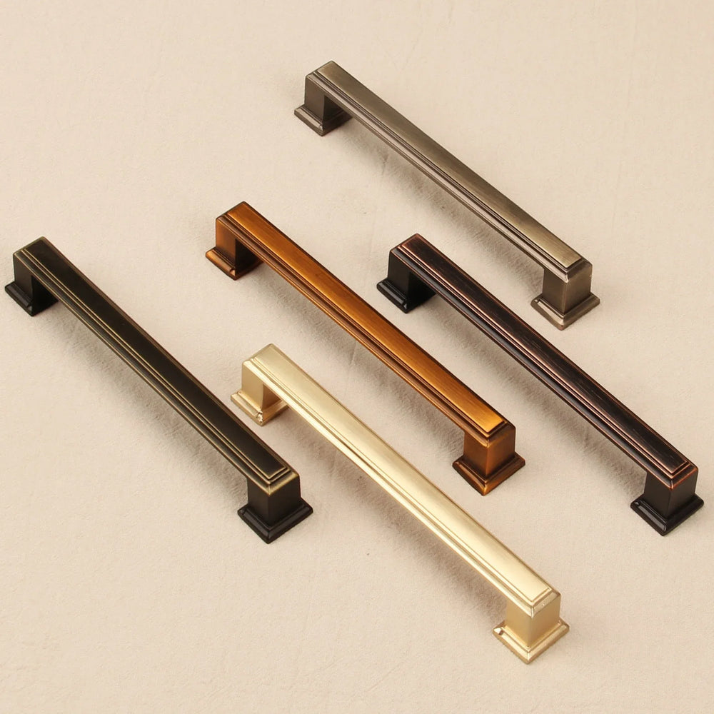 Light Luxury Bronze Cabinet Handles – Modern Drawer Pulls