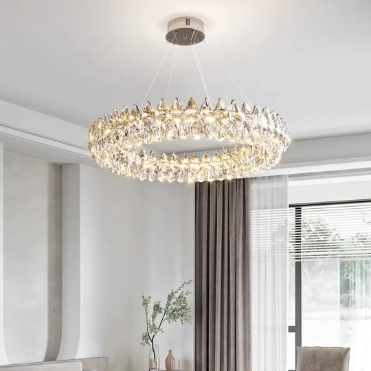 Modern Crystal Bar Pendant Light – Designer Silver Line-Shaped Ceiling Lamp
