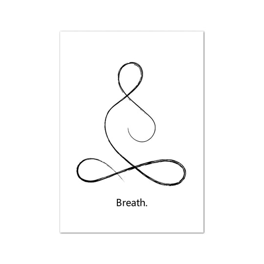 Minimalist Yoga Line Art Canvas Wall Art