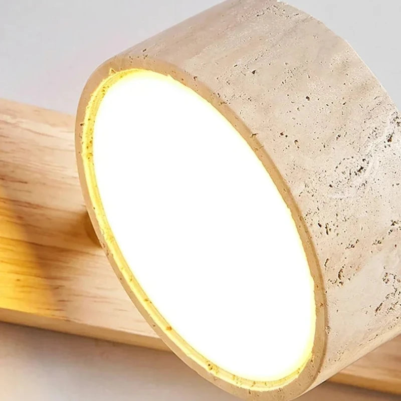 Yellow Cave Stone Wall Light – Japanese Retro Minimalist Style