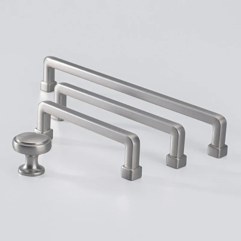 Modern European Gold and Gray Cabinet Handles – Zinc Alloy Drawer Pulls