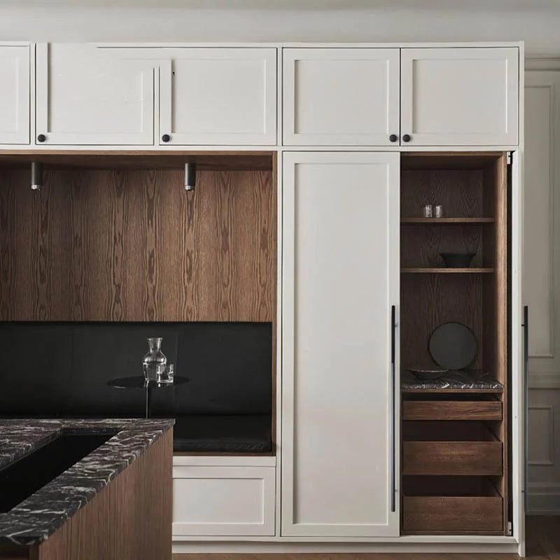 Dual Tone Long Kitchen Cabinet Handles – Modern Aluminum Alloy Pulls for Furniture