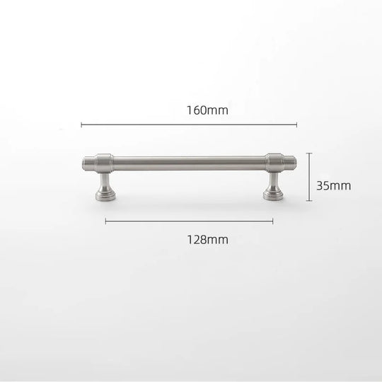 Brushed Nickel Brass Furniture Handles – Matte Silver Pulls and Bars for Cabinets and Drawers