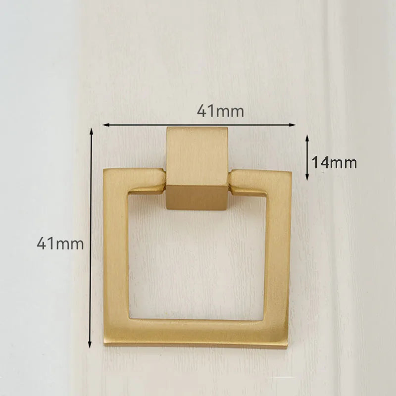 Solid Brass Kitchen Cabinet Handles – Modern Bar Pulls for Furniture