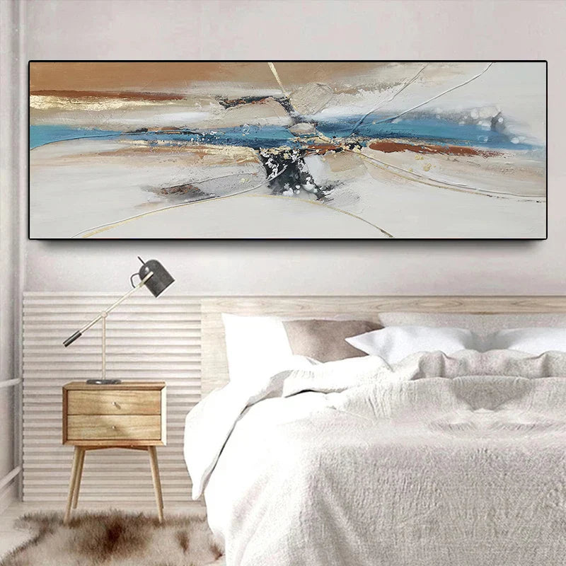 Modern Abstract Landscape Wide Format Canvas Wall Art Unframed