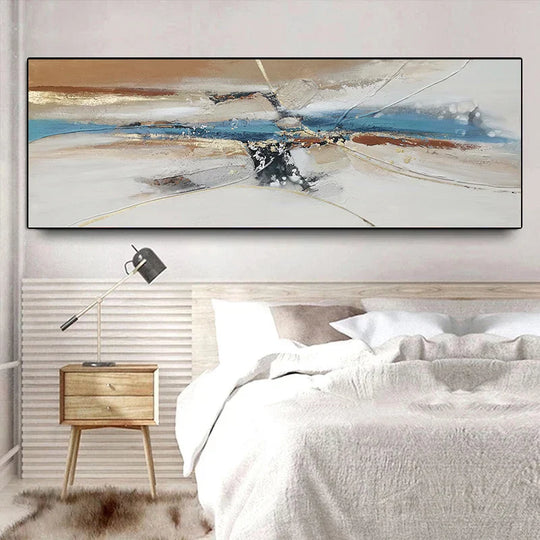 Modern Abstract Landscape Wide Format Canvas Wall Art Unframed