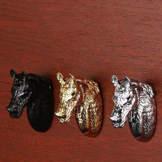 Creative Horse Head Cabinet Knobs – Artistic Zinc Alloy Handles