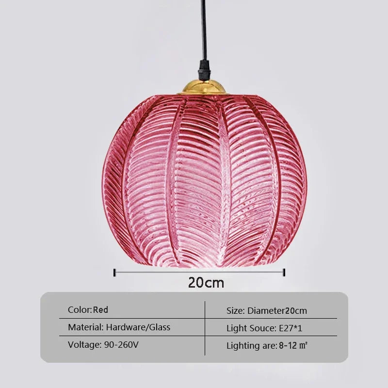Sylvara – Nordic Glass Pendant Light for Bedroom, Living Room, and Kitchen Island