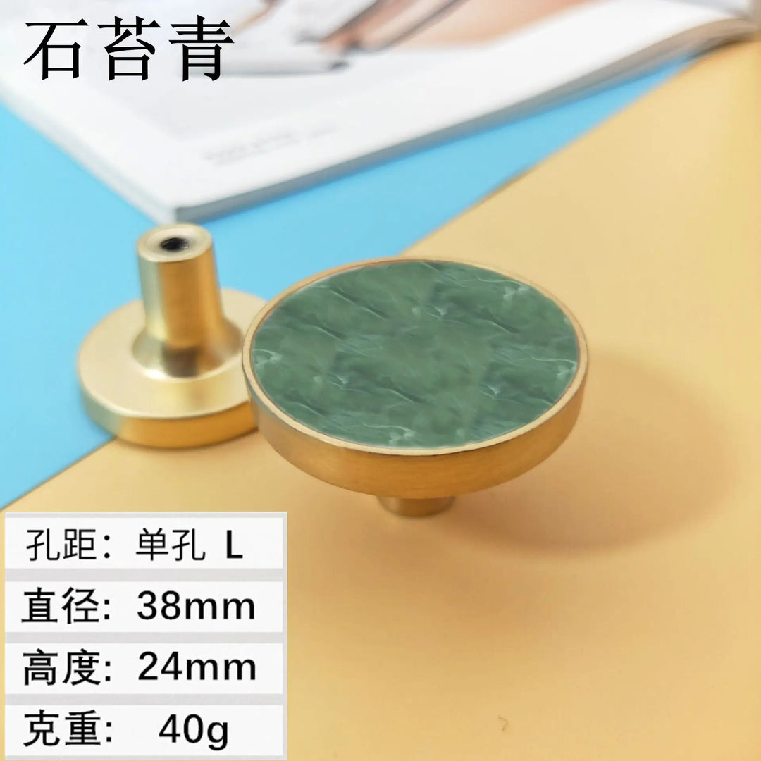 Shell Cabinet Handles – Gold Single-Hole Knobs & Multipurpose Hooks