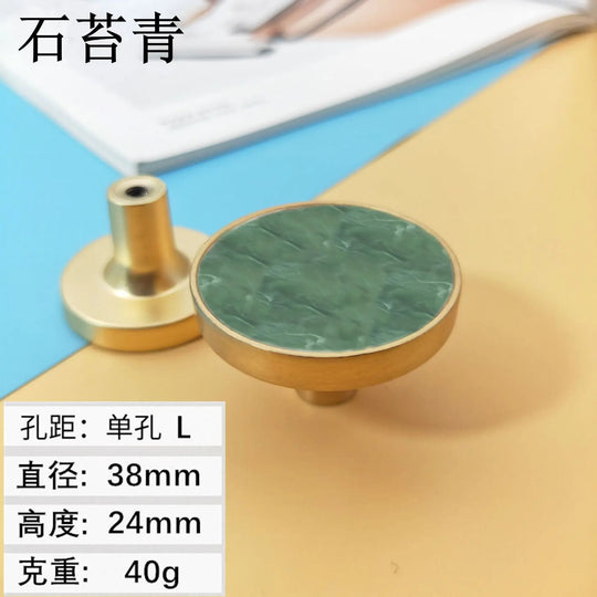 Shell Cabinet Handles – Gold Single-Hole Knobs & Multipurpose Hooks
