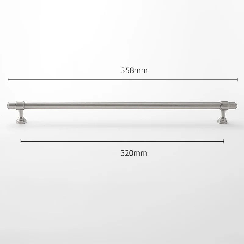 Brushed Nickel Brass Furniture Handles – Matte Silver Pulls and Bars for Cabinets and Drawers