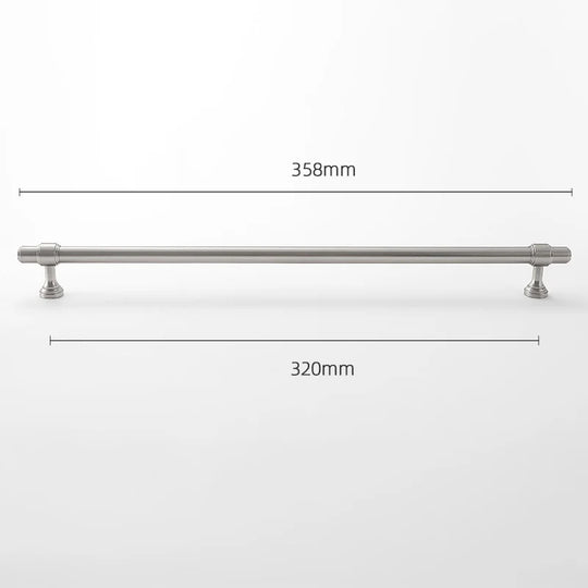 Brushed Nickel Brass Furniture Handles – Matte Silver Pulls and Bars for Cabinets and Drawers