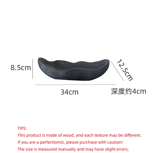 Wooden Fruit Tray Irregular Snack Serving Tray