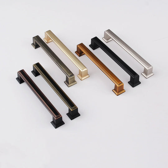 Light Luxury Bronze Cabinet Handles – Modern Drawer Pulls