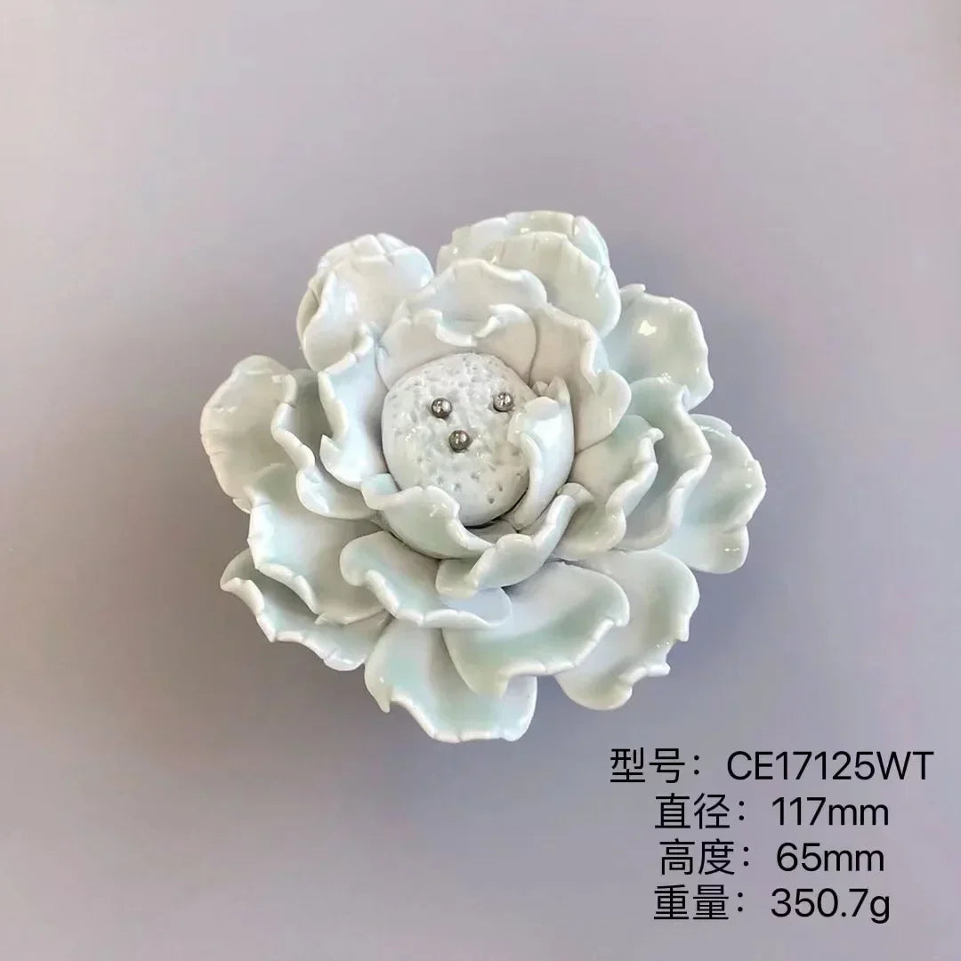 Handmade Ceramic Flower Knobs – Artistic Cabinet & Drawer Handles