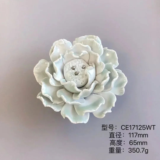 Handmade Ceramic Flower Knobs – Artistic Cabinet & Drawer Handles