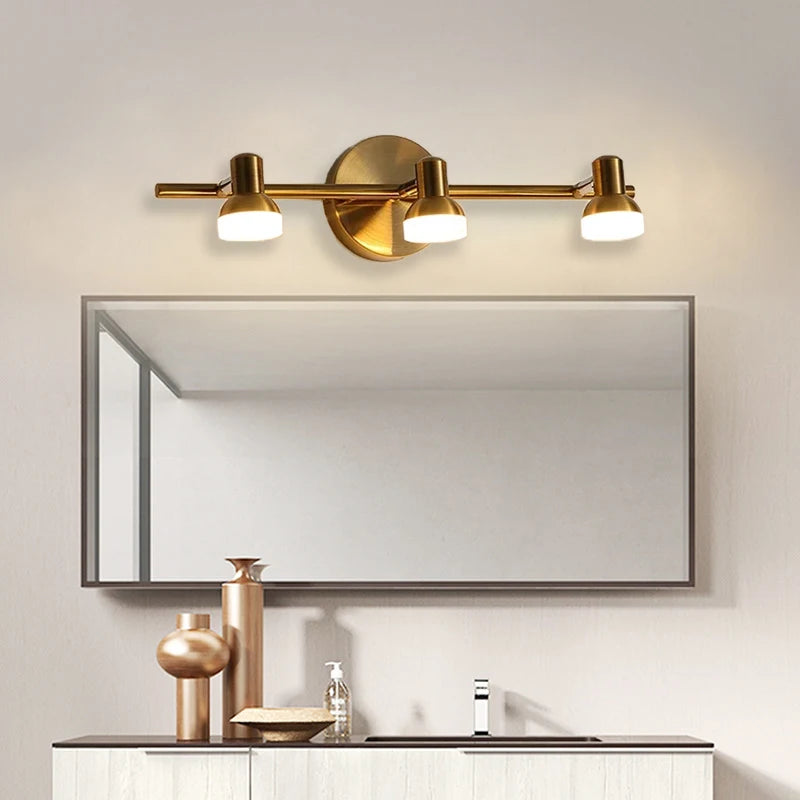 Modern LED Wall Light Multi-Head Mirror Lamp for Bathroom & Bedroom