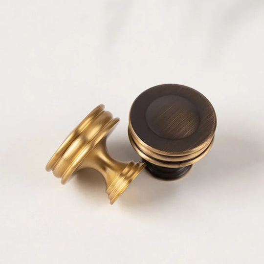 Brass Kitchen Cabinet Handles – Gold Textured Knobs and Pulls for Furniture