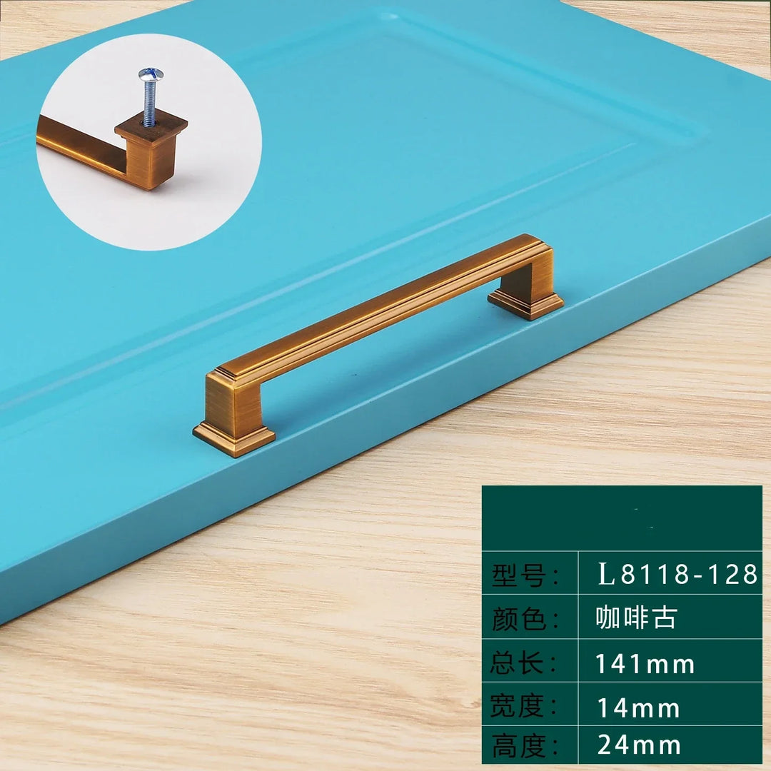 Light Luxury Bronze Cabinet Handles – Modern Drawer Pulls