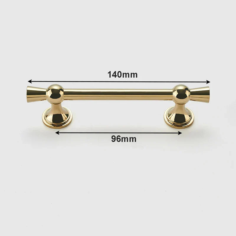 Polished Gold and Silver T-Bar Cabinet Handles – Modern Pulls for Furniture (55–220mm)