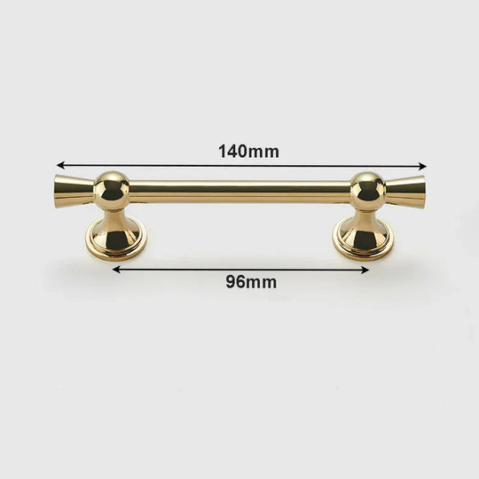 Polished Gold and Silver T-Bar Cabinet Handles – Modern Pulls for Furniture (55–220mm)