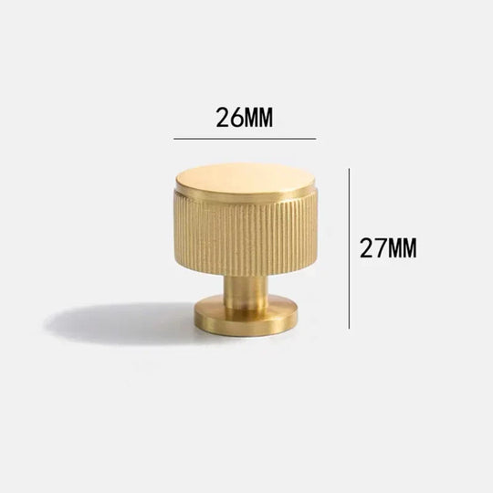 Brass Cabinet Knobs & Knurled T-Bar Handles – Modern Furniture Hardware