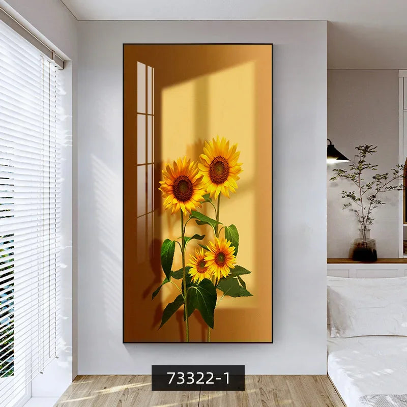 Summer Flowers Colorful Floral Canvas Wall Art