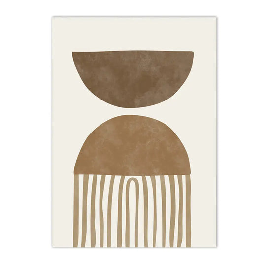 Minimalist Abstract Mindfulness Quote Canvas Wall Art