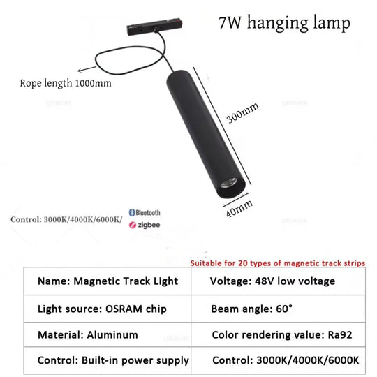 Smart Magnetic Track LED Light – Modern Dimmable Ceiling & Spot Lighting