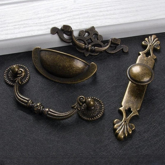 Antique Bronze Cabinet Handles – Retro Vintage Drawer Pulls