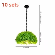 Designer Retro Industrial Imitation Plant Chandelier – LED Pendant Light