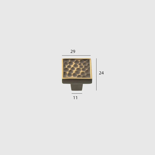 24K Gold and Hammered Brass Furniture Handles – Textured Knobs and Pulls in Silver Finishes
