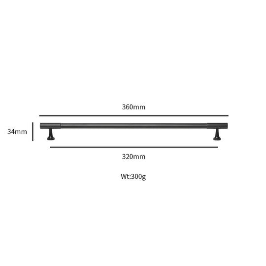 Black Vertical Line Brass Furniture Handles – Modern Pulls and Knobs for Cabinets and Wardrobes