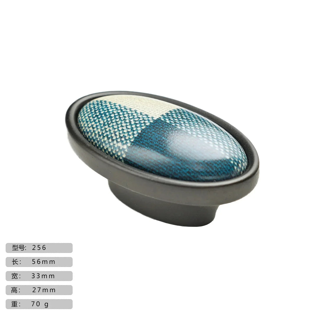 Precision Ceramic Cabinet Handles – Plaid Knobs for Furniture
