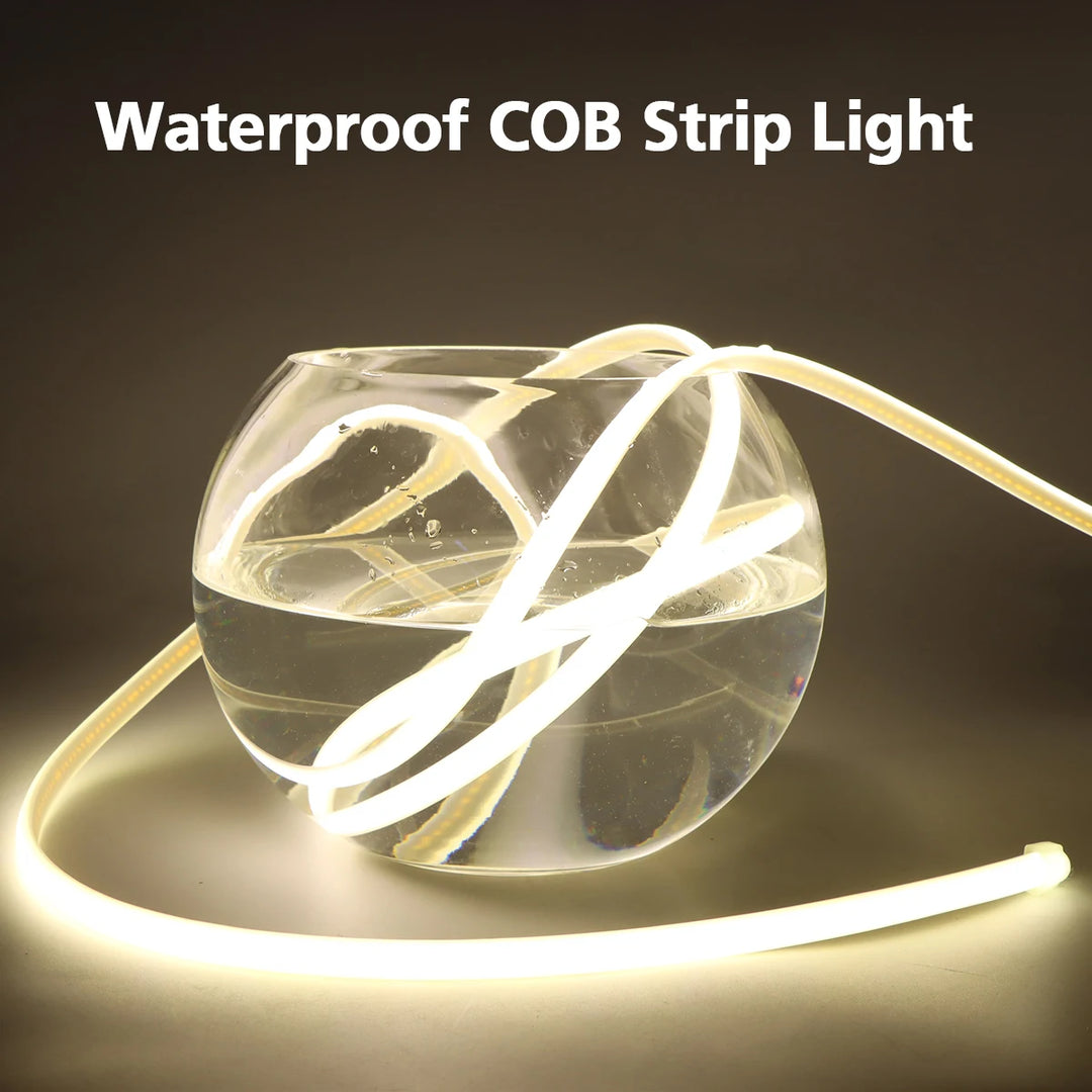 COB LED Strip Light 288LEDs/M Waterproof Silicone Tube Outdoor