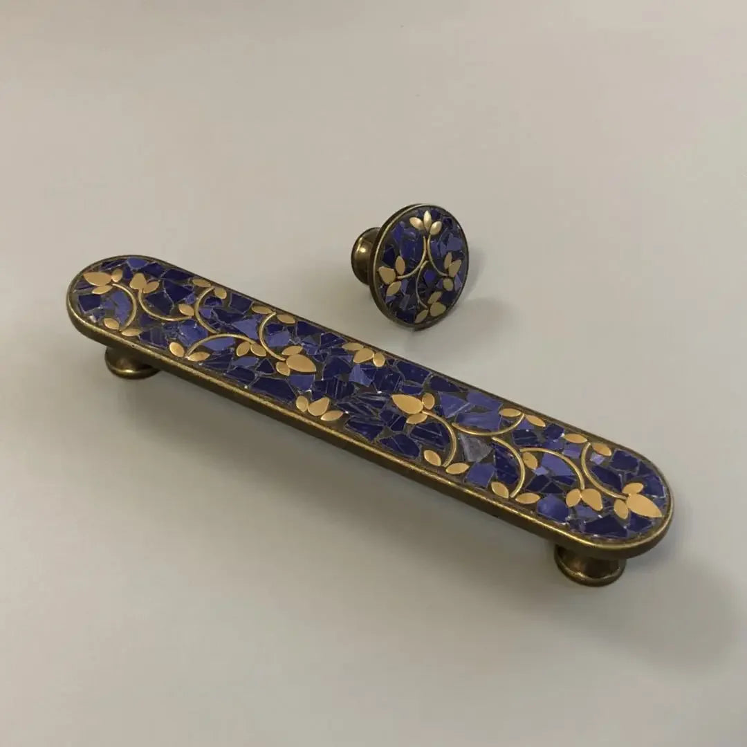 Ethnic Style Brass Art Handles – Vintage Pulls with Artistic Craftsmanship