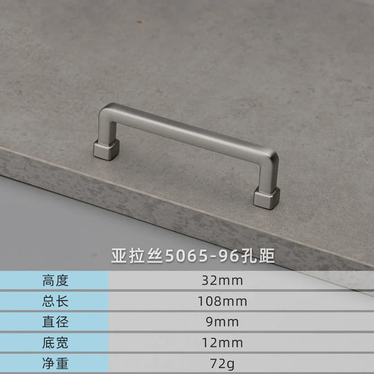 Modern European Gold and Gray Cabinet Handles – Zinc Alloy Drawer Pulls
