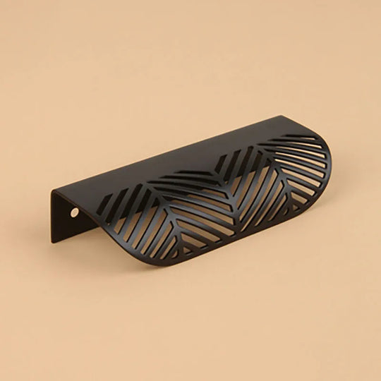 Leaf Shape Brass Handles – Modern Hidden Knobs for Furniture