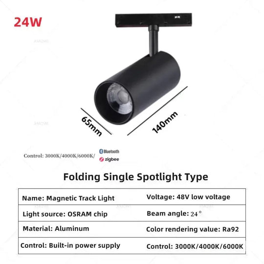 Smart Magnetic Track LED Light – Modern Dimmable Ceiling & Spot Lighting
