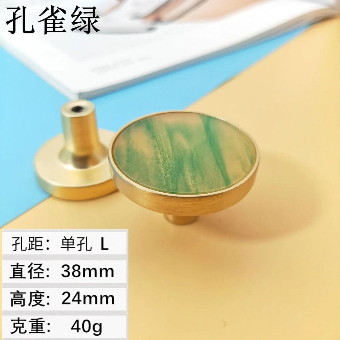 Shell Cabinet Handles – Gold Single-Hole Knobs & Multipurpose Hooks