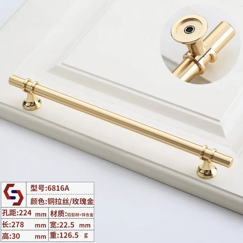 Modern T-Bar Cabinet Handles – Sleek Decorative Furniture Pulls