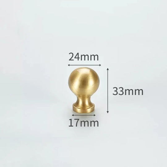 Modern Solid Brass Cabinet Knobs – Minimalist Wardrobe & Kitchen Pulls