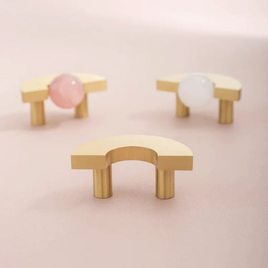 Brass & Acrylic Cabinet Handles and Knobs – Elegant Furniture Pulls