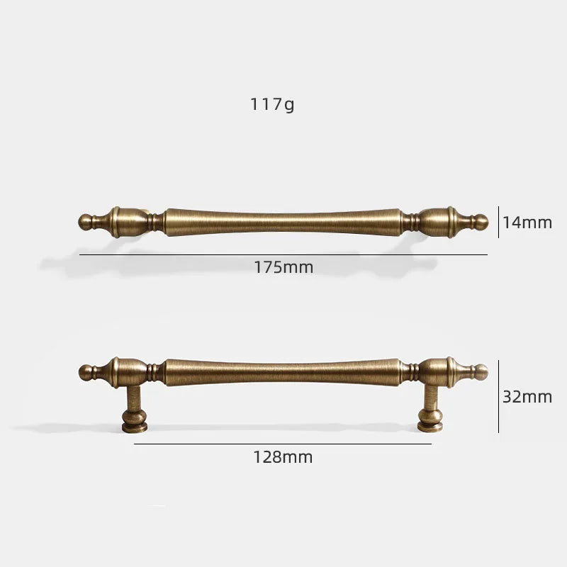 Antique American Brass Cabinet Handle – Vintage Pulls and Knobs for Furniture