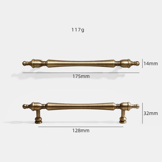 Antique American Brass Cabinet Handle – Vintage Pulls and Knobs for Furniture