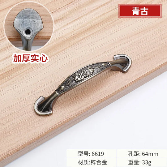 Antique Bronze Cabinet Handles – Vintage Zinc Alloy Drawer Pulls
