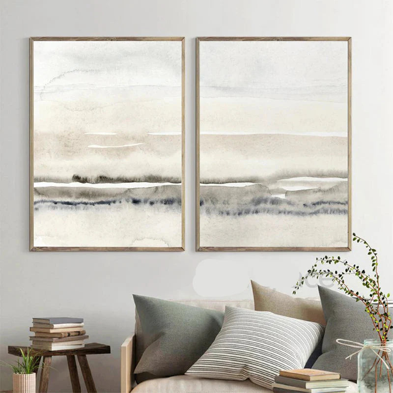 Minimalist Landscape Abstract Canvas Wall Art Print
